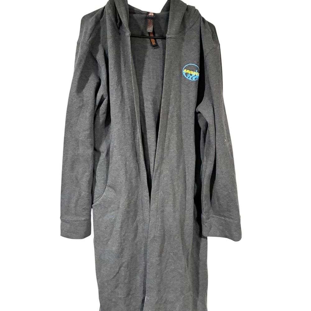 Savage x Fenty Dark‎ Grey Long Hooded Bathrobe House Size Small